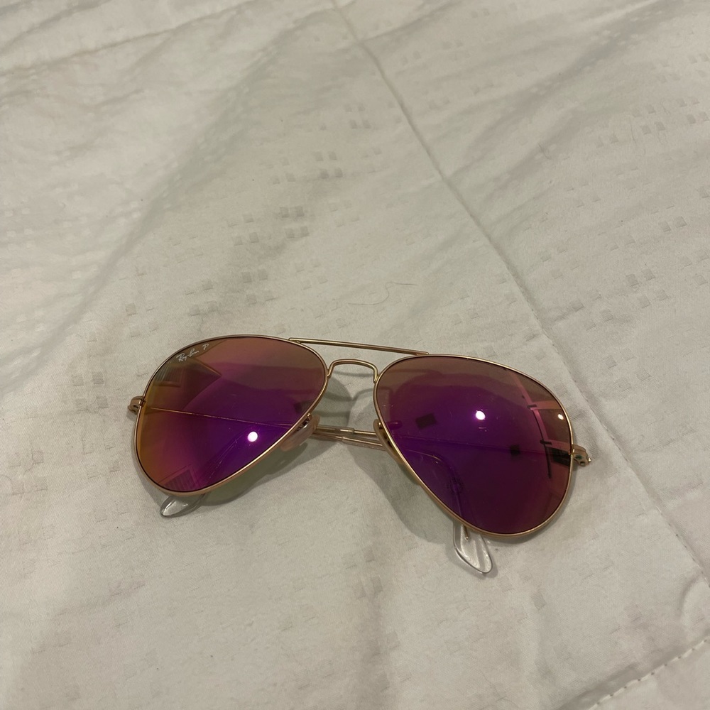 Pink Chrome Aviator Ray Ban Sunglasses